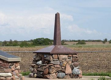 Four-Corner Survey Marker Nebraska